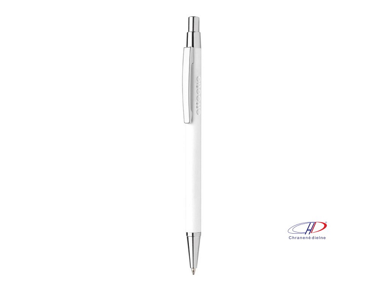 Guľôčkové pero, modrá náplň , white