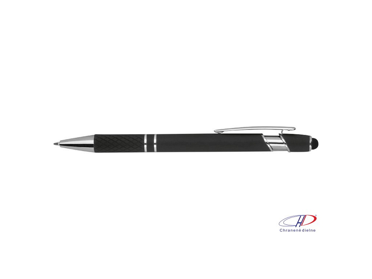 Pogumované pero so stylusom , Black