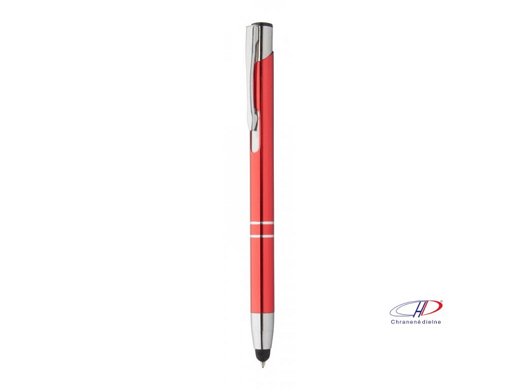 Dotykové guľôčkové pero, modrá náplň , Red