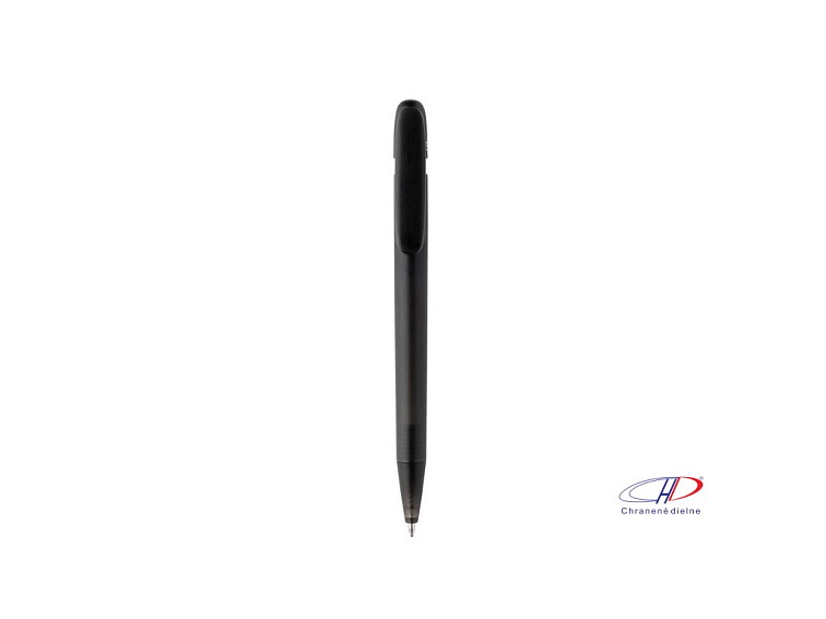Priehľadné pero Devin z GRS recykl. ABS , Black