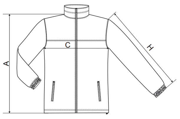 Bunda flisová pánska 501 s LOGOM