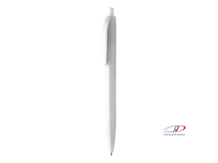 Guľôčkové pero z recyklovaného ABS , white