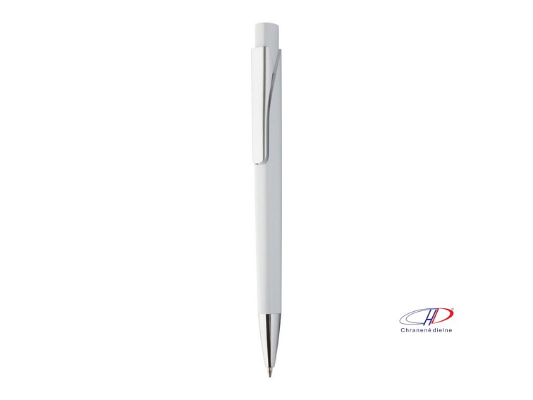 Guľôčkové pero, modrá náplň , white