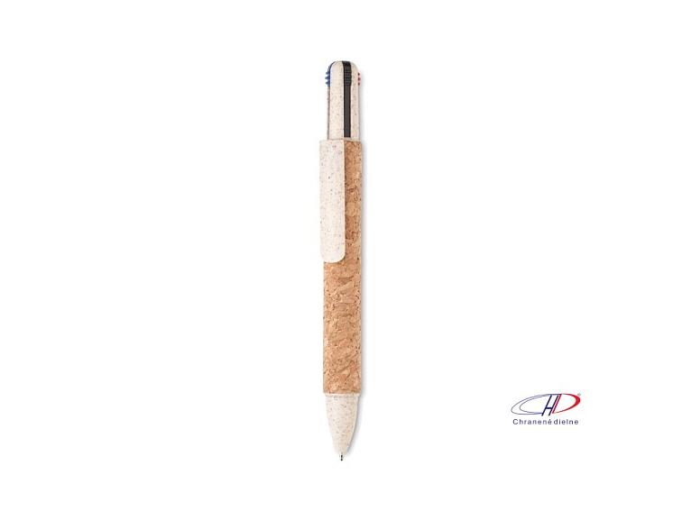 4-farebné korkové pero , Beige