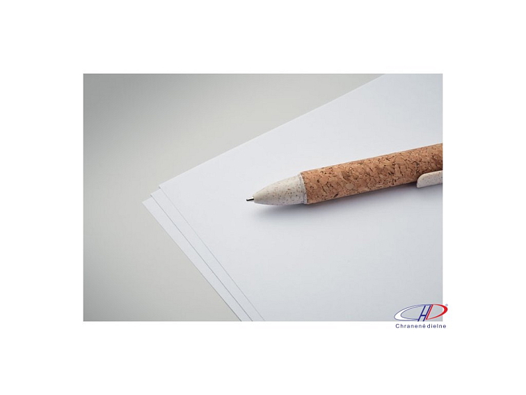 4-farebné korkové pero , Beige