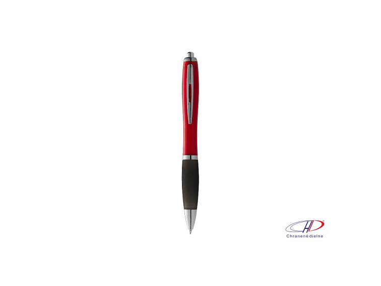 Guľôčkové pero (čierna náplň) , Red,solid black