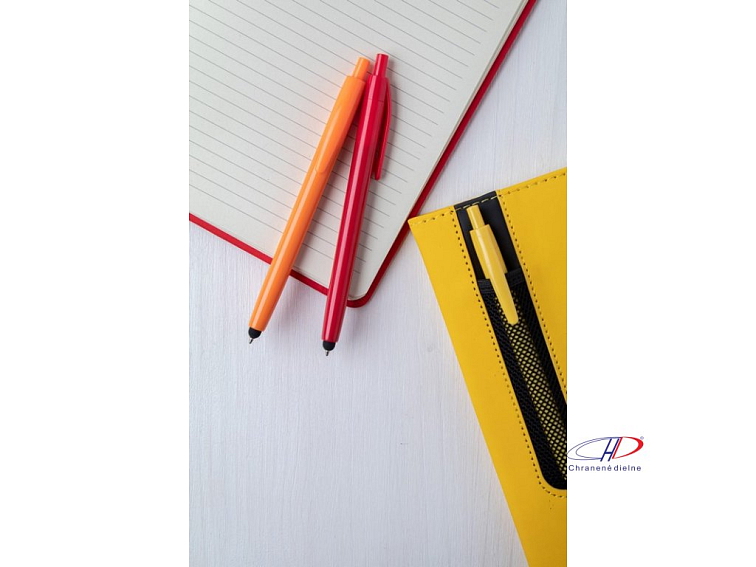 Dotykové guľôčkové pero, modrá náplň , Red