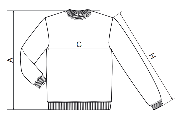 Mikina pánska ku krku 406 s LOGOM