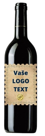 Víno s vlastnou etiketou s LOGOM
