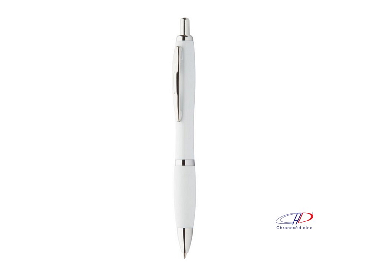 Guľôčkové pero, modrá náplň , white