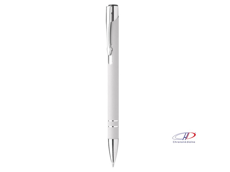 Guľôčkové pero, modrá náplň , white