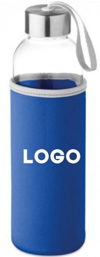 Sklenená flaša v neopréne s LOGOM P/812