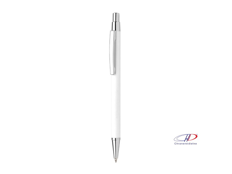 Guľôčkové pero, modrá náplň , white