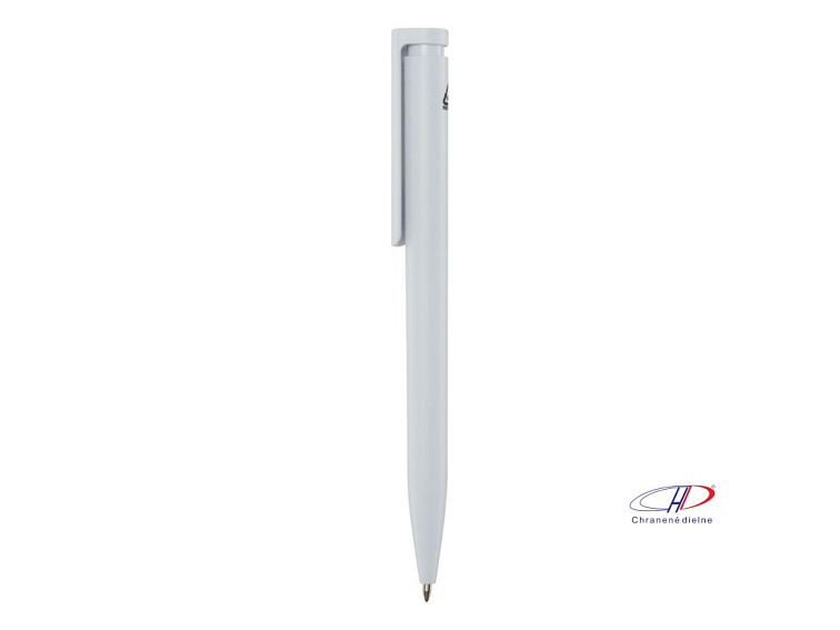 Guľôčkové pero Unix z recyklovaného plastu , white