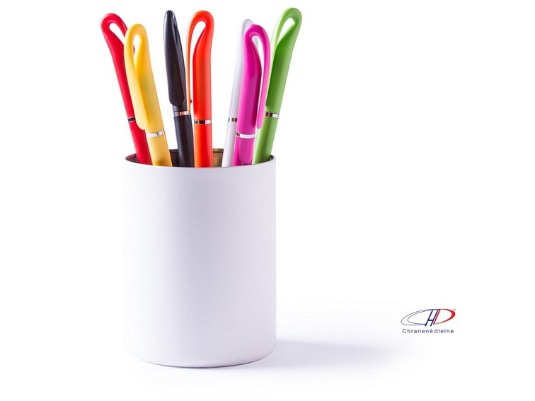 Guľôčkové pero, modrá náplň , white