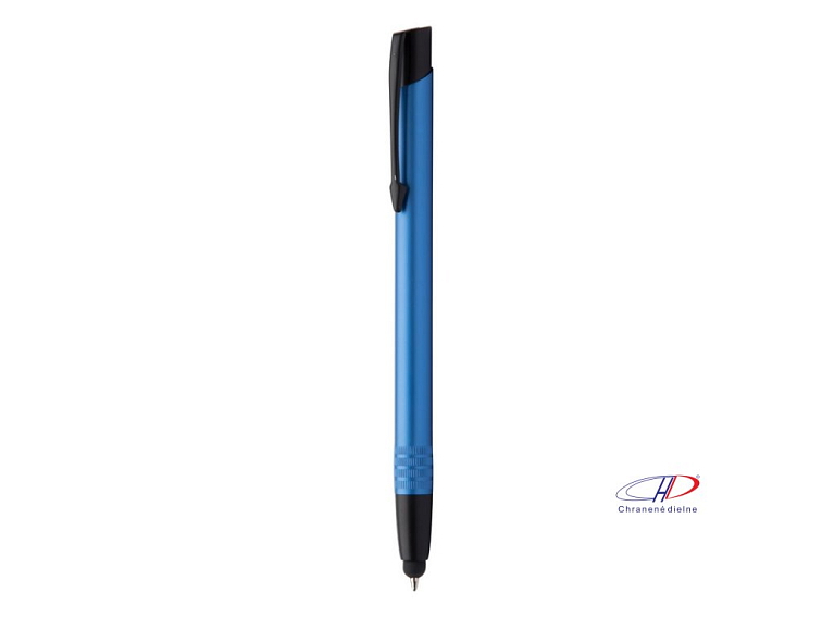 Dotykové guľôčkové pero, modrá náplň , Blue