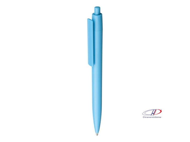 Recyklované plastové pero Gerald (čierna náplň) , light blue