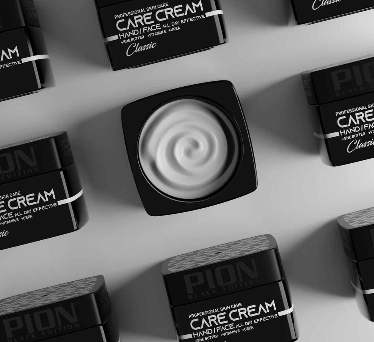 PION Hand & Face Care Cream Classic pečující krém na ruce a obličej s vitamínem E a bambuckým máslem 240 ml