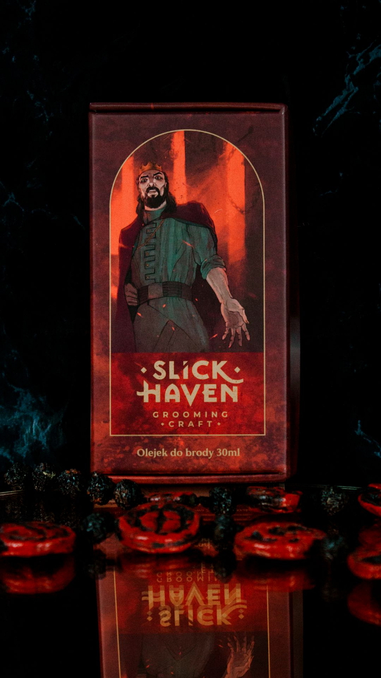 Slickhaven Bloody Monarch Beard Oil olej na vousy pro posílení a podporu růstu 30 ml