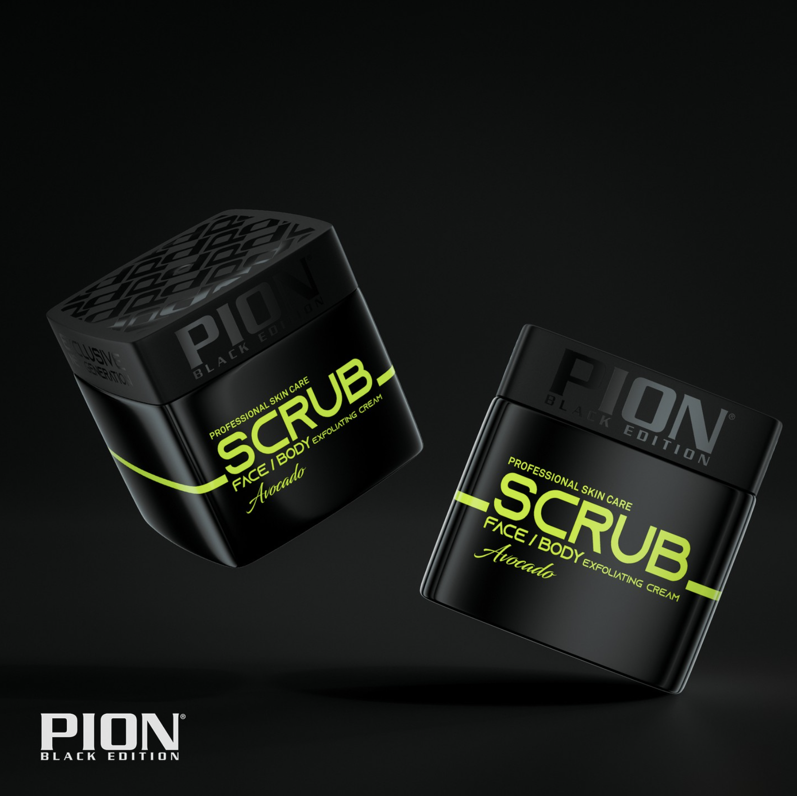 PION Face & Body Scrub Avocado avokádový čisticí peeling na obličej a tělo 320 ml