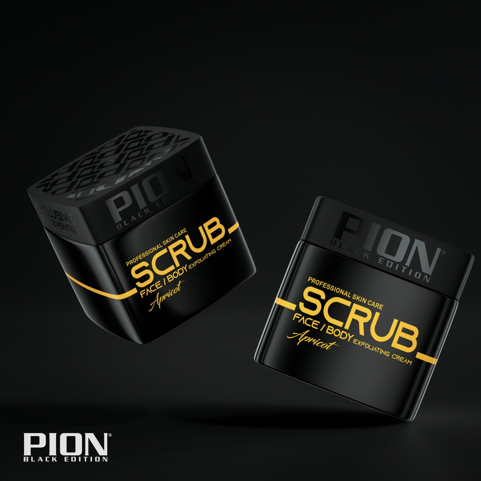 PION Face & Body Scrub Apricot meruňkový čisticí peeling na obličej a tělo 320 ml