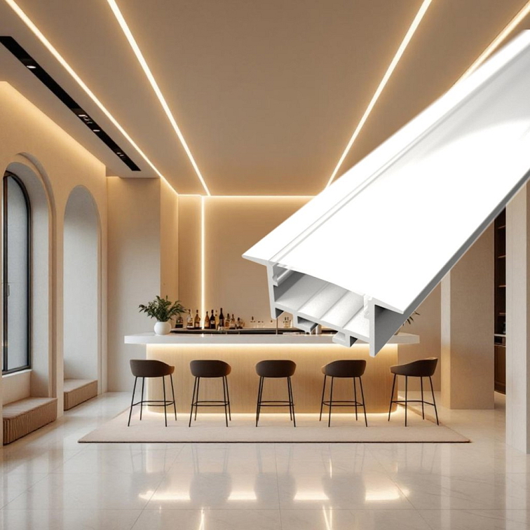 2m LED profile RECESSED 20 WHITE