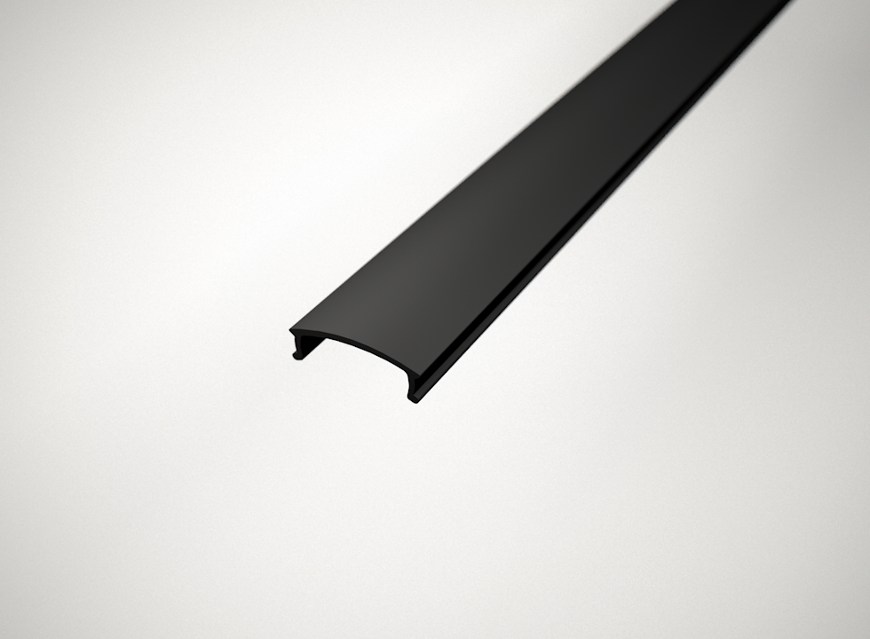 2m LED profile SURFACE 13 BLACK