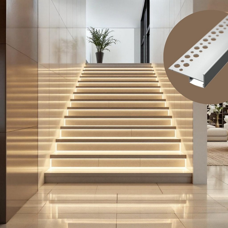 2m LED profile TILE-EDGE