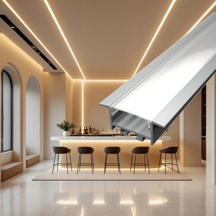 2m LED profile RECESSED 20