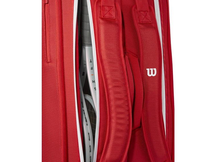 Tenisový bag Wilson Super Tour Red 9Pk 2025