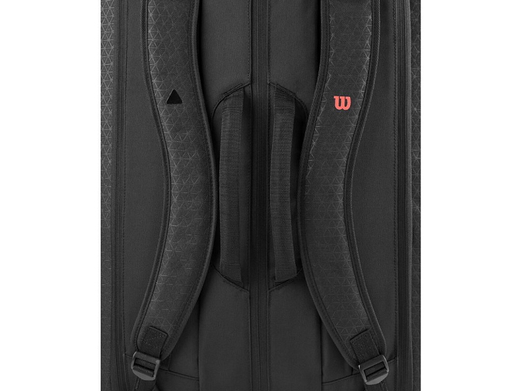 Tenisový bag Wilson Super Tour Clash V3 15Pk Black/Infrared
