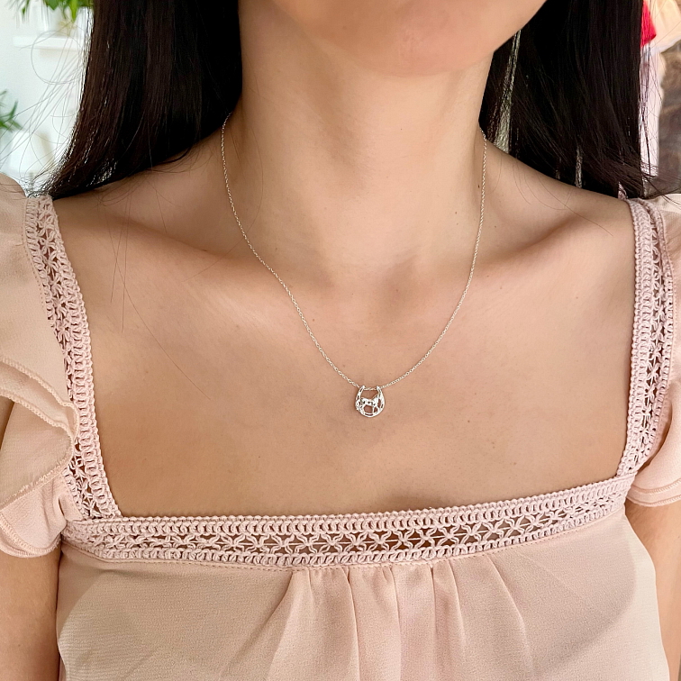 Řetízek Kůň & Podkova stříbro 925